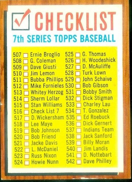 7th Series Checklist: 507-598 #516