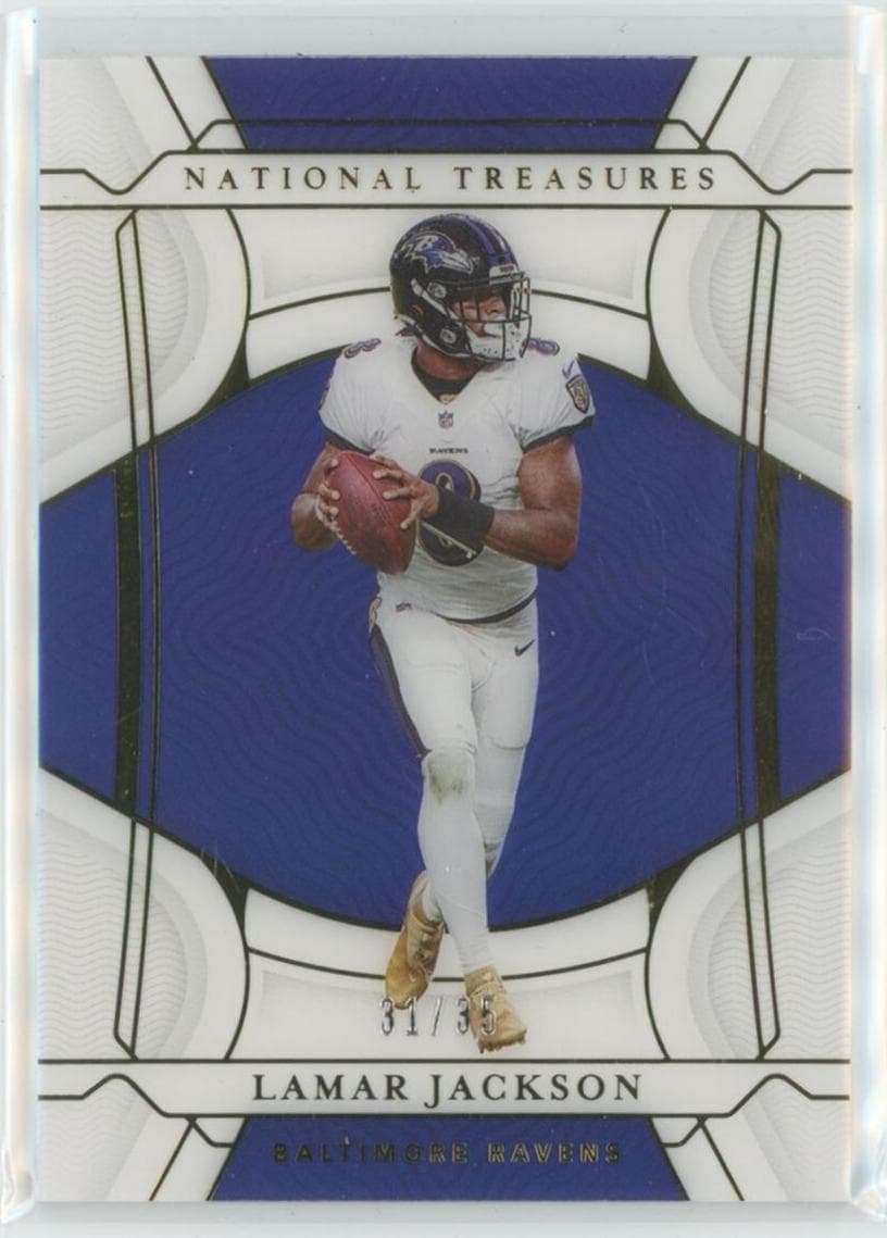 Lamar Jackson 2021 panini Panini National Treasures