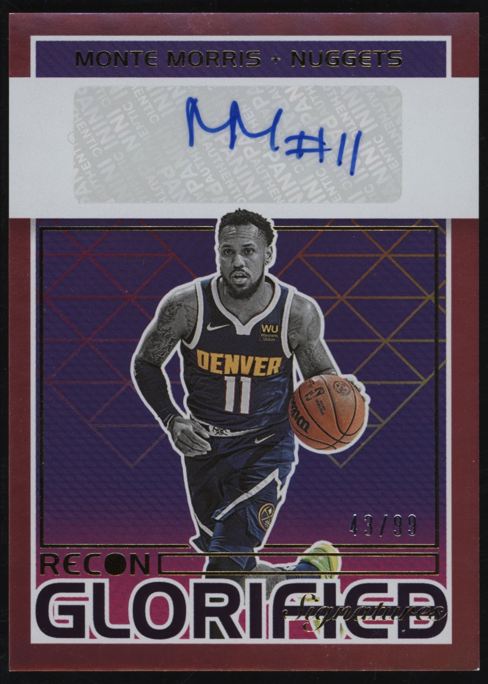 Monte Morris 2021 panini