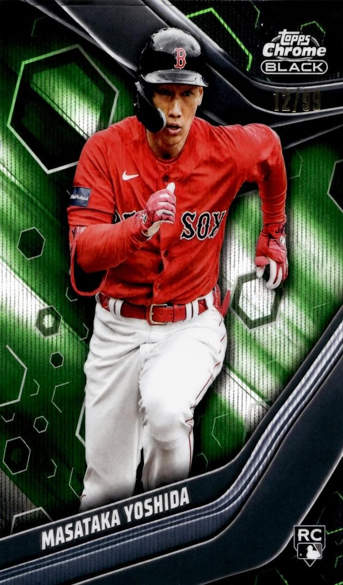 Masataka Yoshida 2023 topps Topps Chrome Black