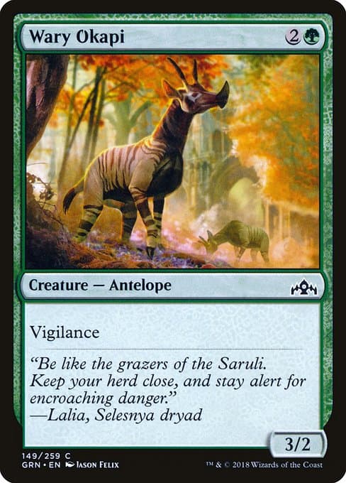 Wary Okapi 2018 Magic: The Gathering Guilds of Ravnica