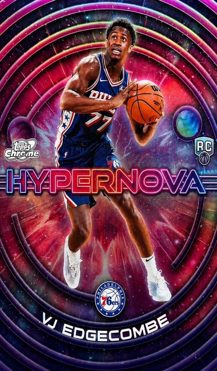 VJ Edgecombe 2025 topps Topps Cosmic Chrome