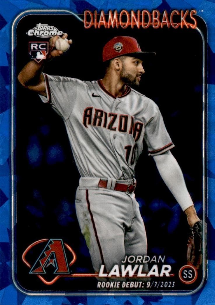 Jordan Lawlar 2024 topps Topps Chrome Update Sapphire Edition
