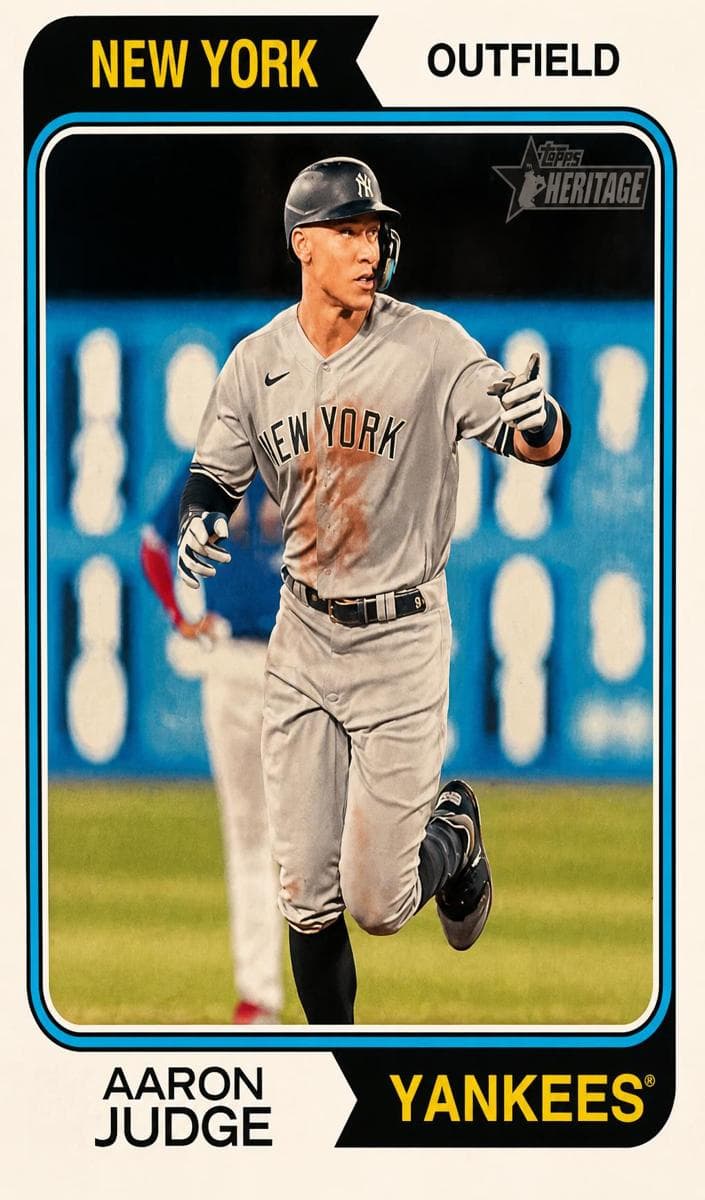 Aaron Judge 2023 topps Heritage High Number
