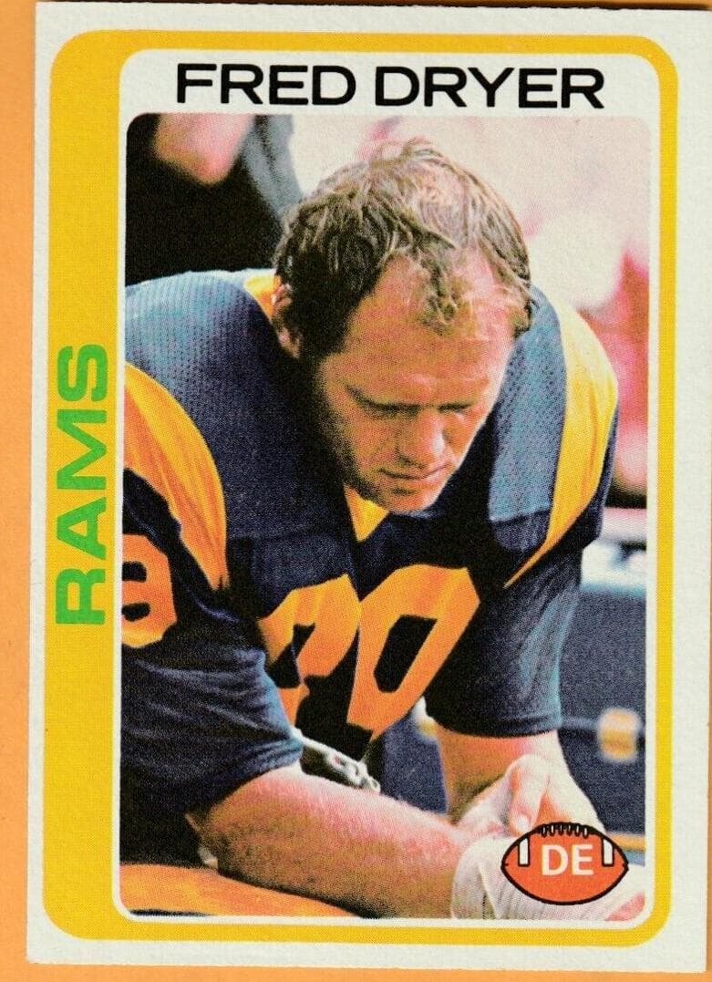 Fred Dryer 1978 topps Topps