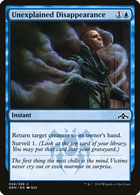 Unexplained Disappearance 2018 Magic: The Gathering Guilds of Ravnica