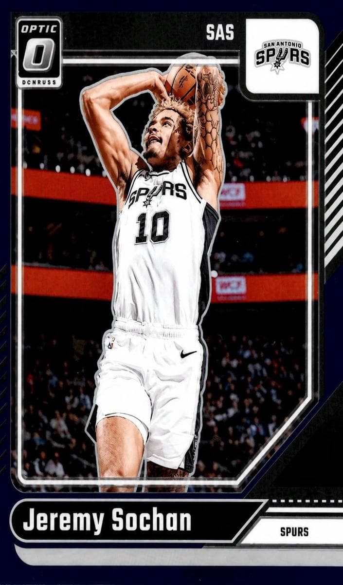 Jeremy Sochan 2024 panini Donruss Optic