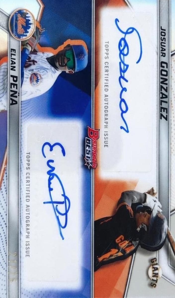 Josuar Gonzalez / Elian Peña trading card