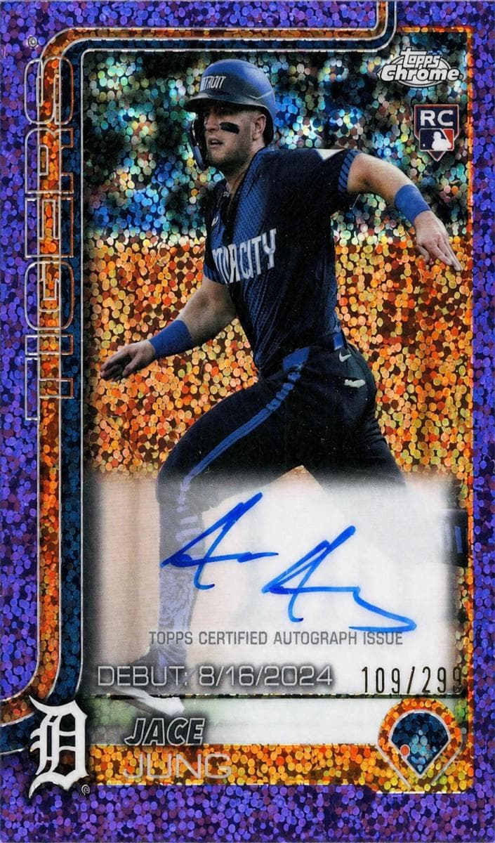 Jace Jung 2025 topps Topps Chrome Update
