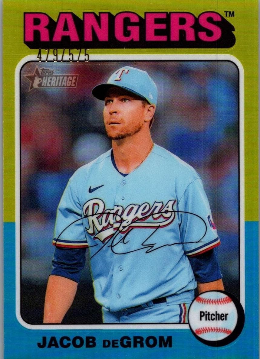 Jacob DeGrom 2024 topps Topps Heritage Mini