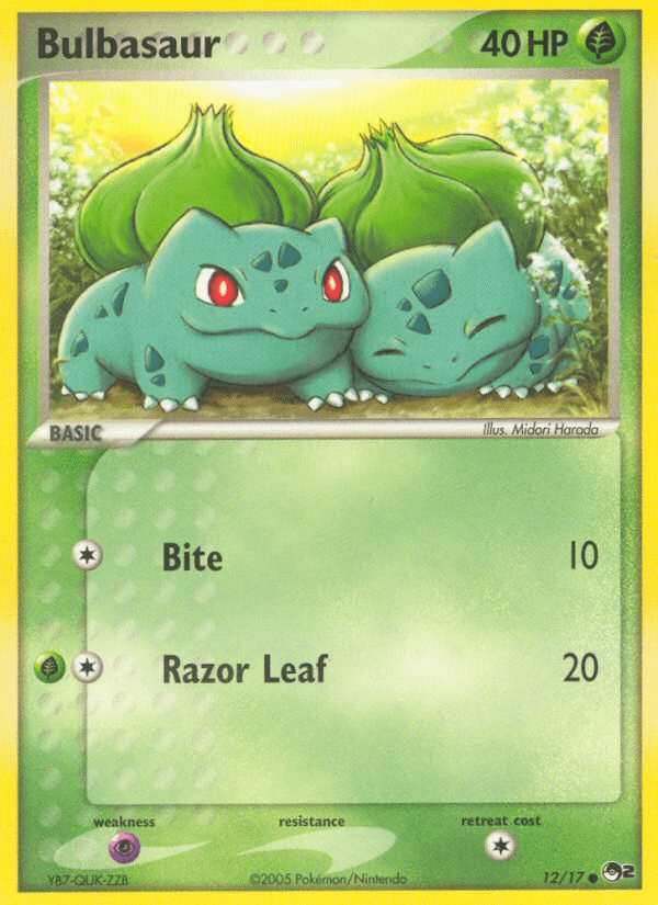 Bulbasaur 2005 Pokemon POP Series 2