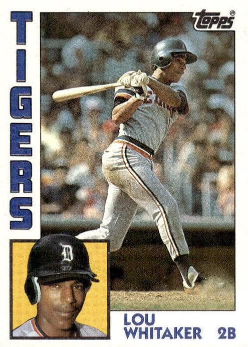 Lou Whitaker 1984 topps Topps