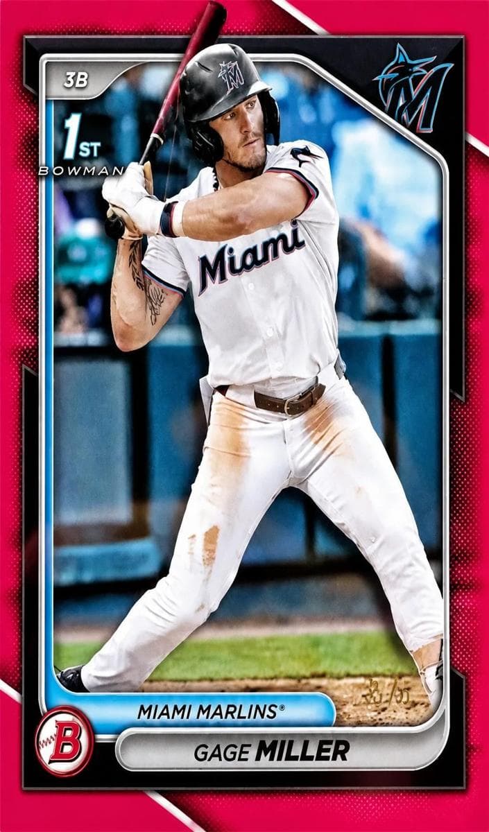 Gage Miller 2024 bowman Bowman Draft