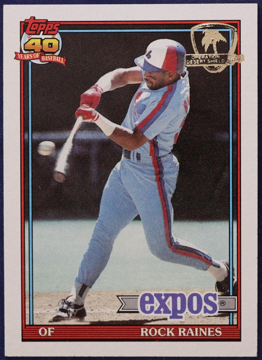 Tim Raines 1991 topps Desert Shield