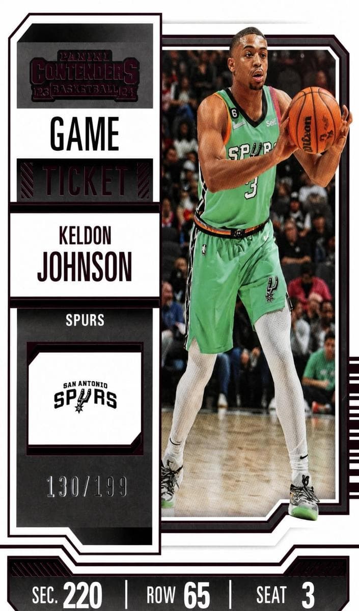 Keldon Johnson 2023 panini Panini Contenders