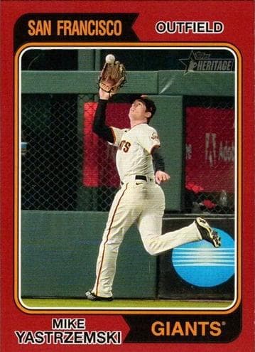 Mike Yastrzemski 2023 topps Topps Heritage