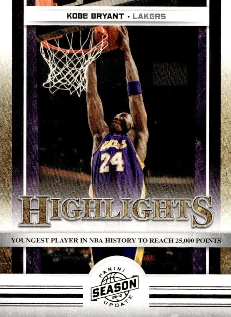 Kobe Bryant 2009 panini Season Update