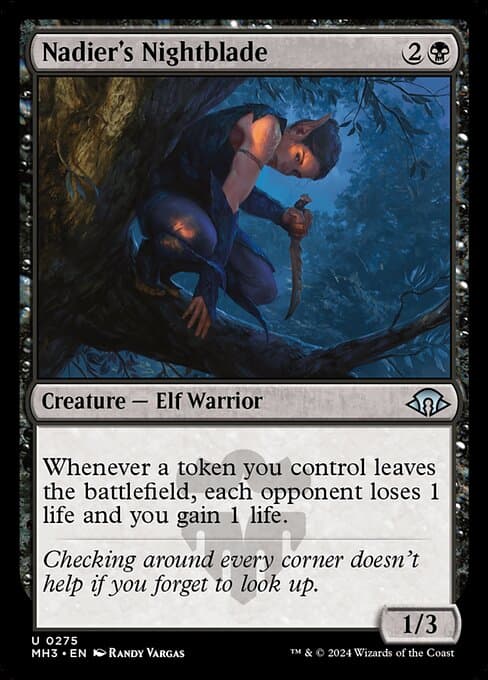Nadier's Nightblade 2024 Magic: The Gathering Bloomburrow Commander