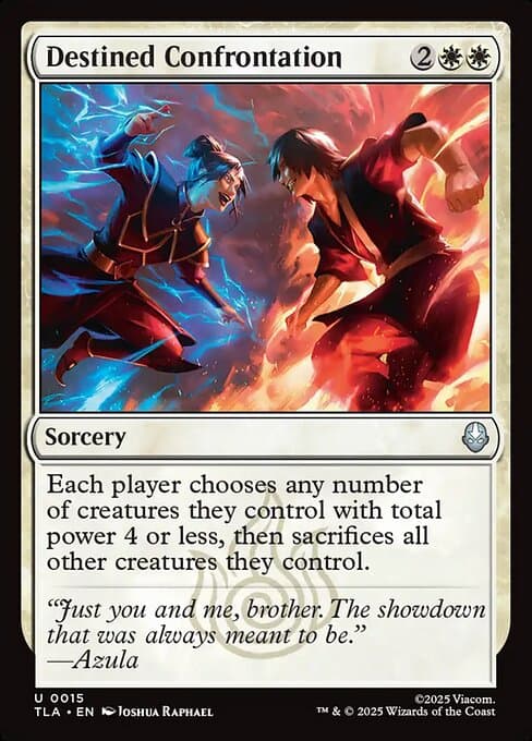 Destined Confrontation 2025 Magic: The Gathering Avatar: The Last Airbender