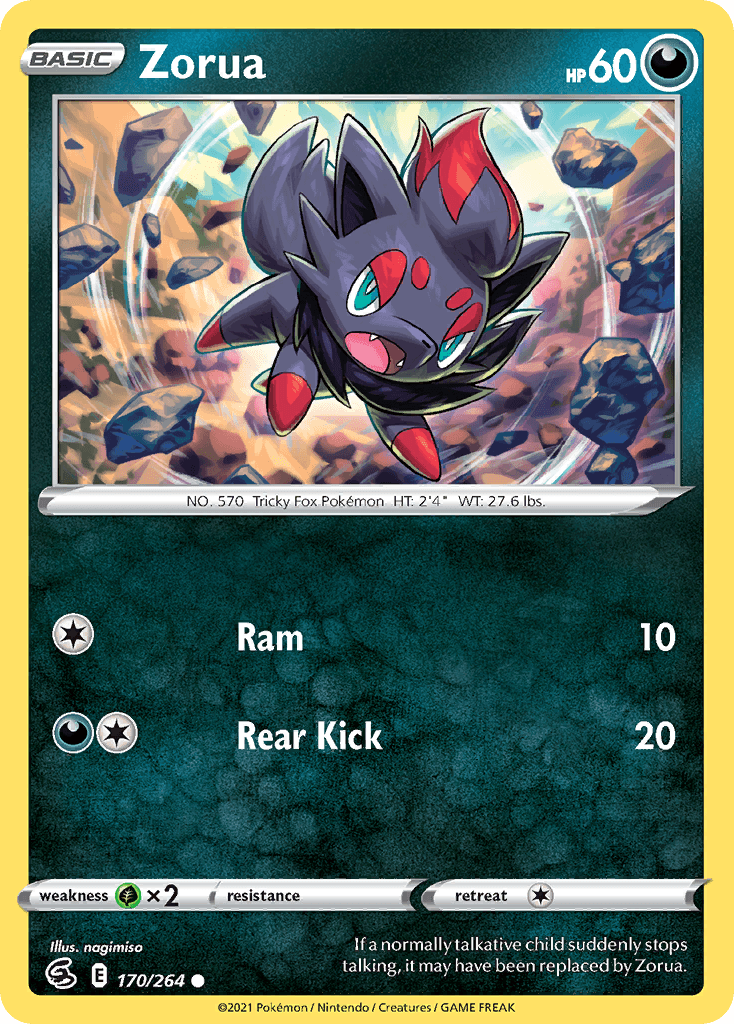 Zorua 2021 Pokemon Fusion Strike