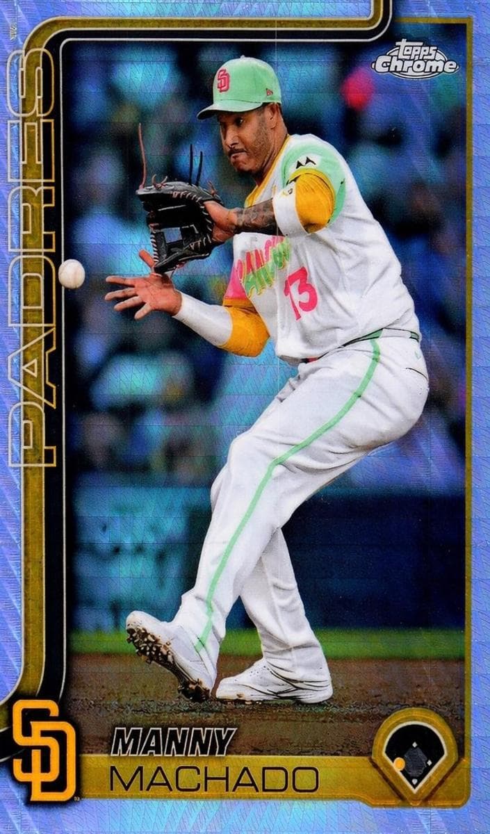 Manny Machado 2025 topps Topps Chrome Sapphire