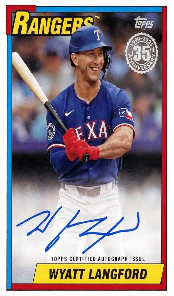 Wyatt Langford 2025 topps Topps