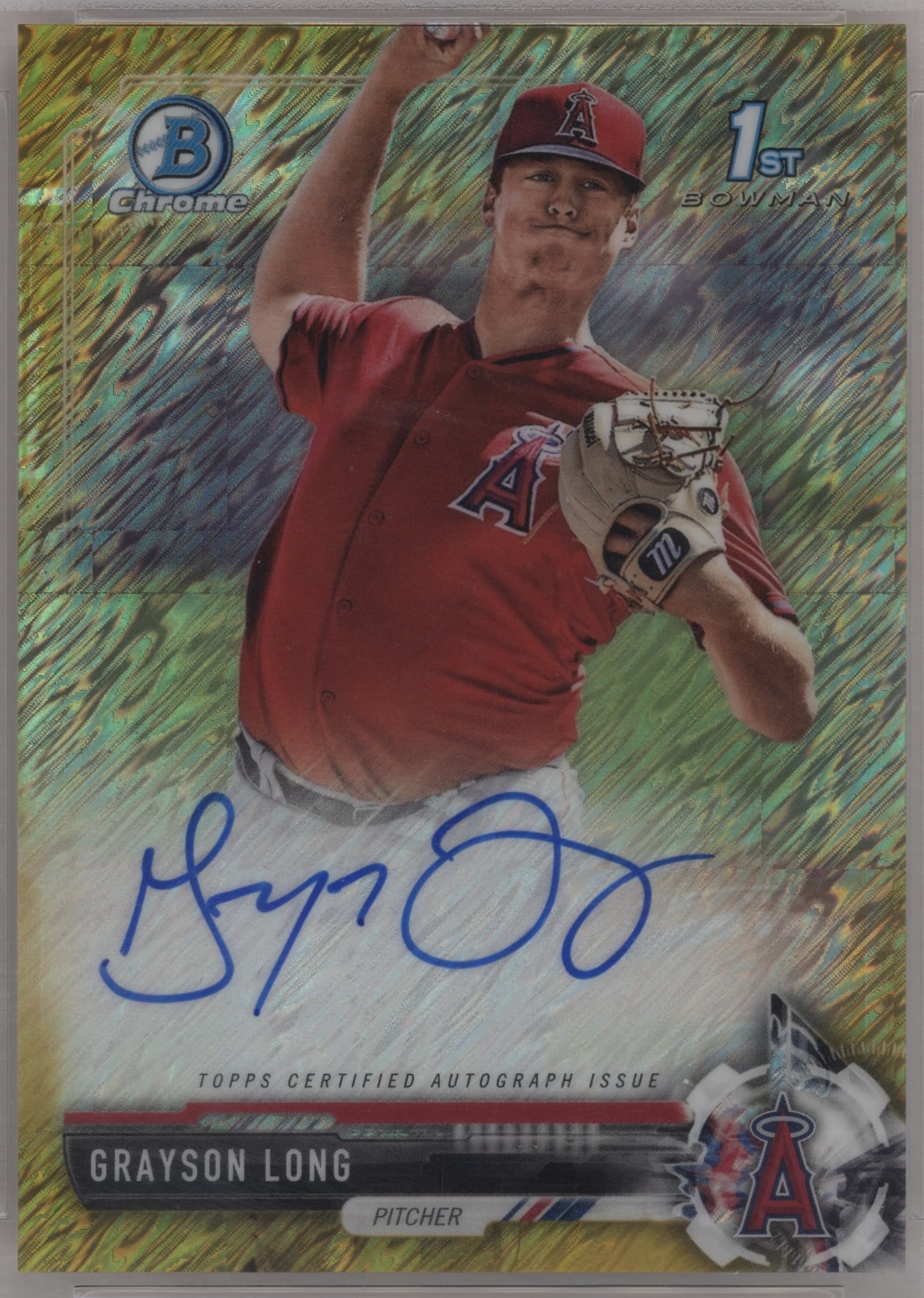 Grayson Long 2017 bowman Bowman Chrome