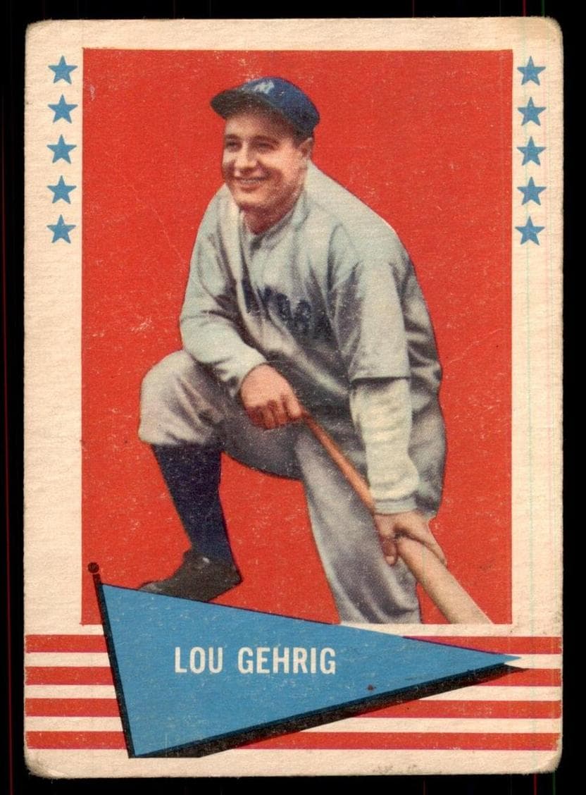Lou Gehrig 1961 fleer Fleer Baseball Greats