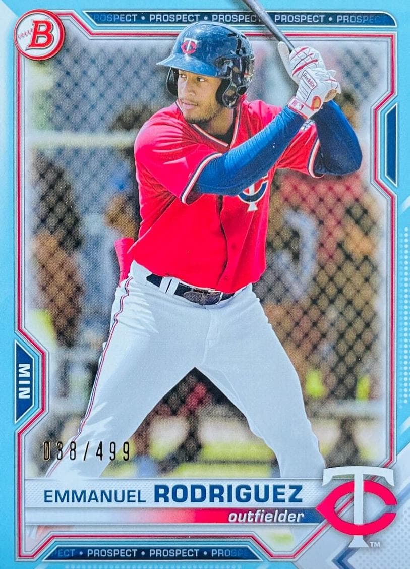 Emmanuel Rodriguez 2021 bowman Bowman Draft