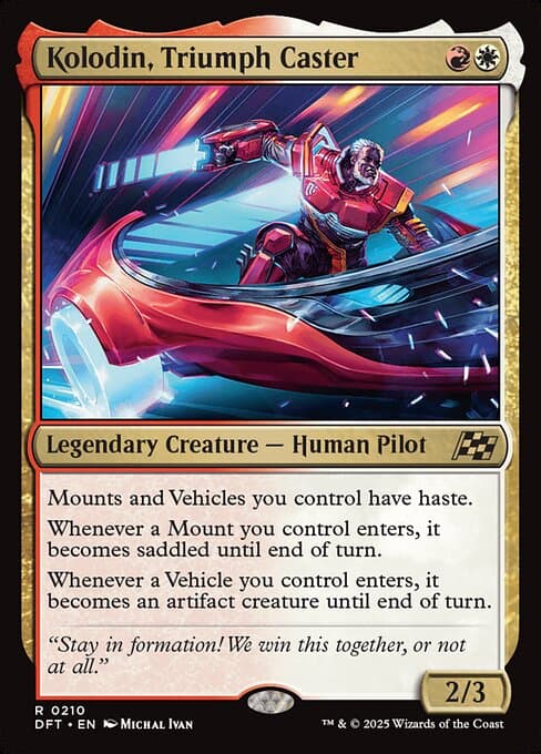 Kolodin, Triumph Caster 2025 Magic: The Gathering Aetherdrift Art Series
