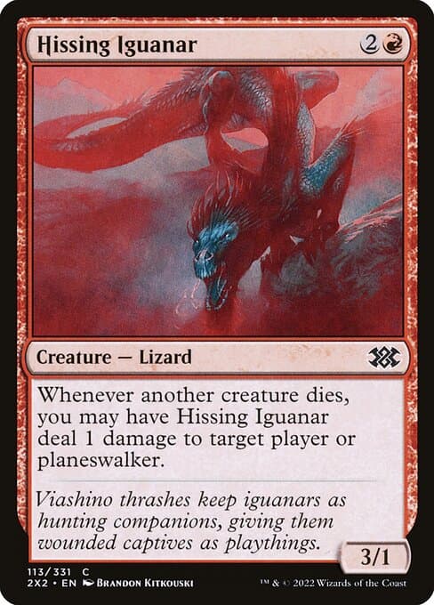 Hissing Iguanar 2022 Magic: The Gathering Double Masters 2022