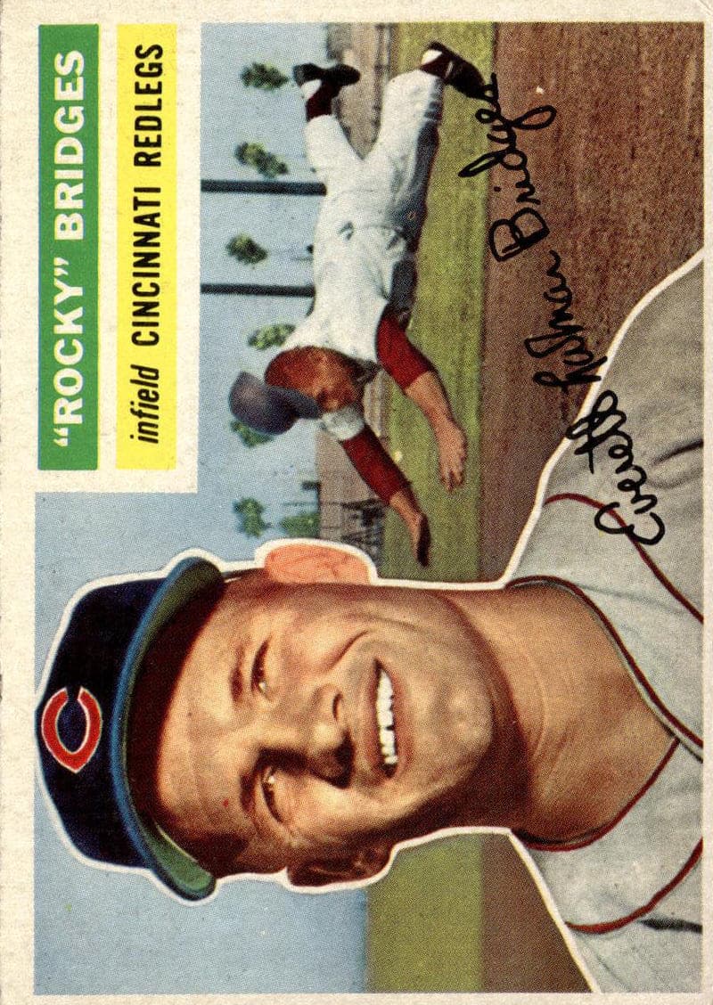 Rocky Bridges 1956 topps Topps