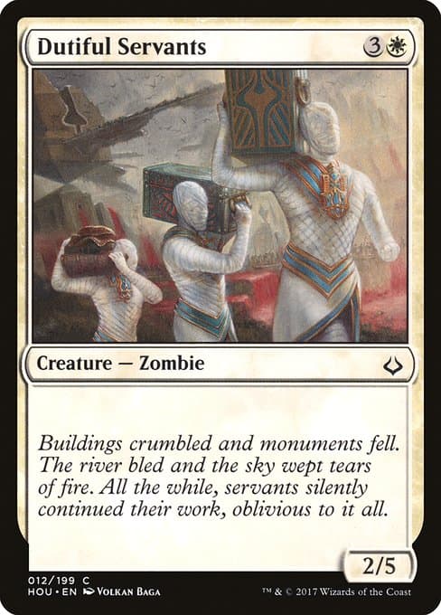 Dutiful Servants 2017 Magic: The Gathering Hour of Devastation Foil