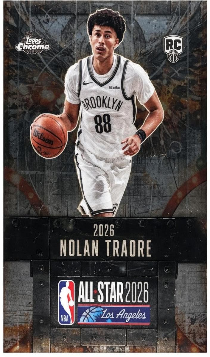 Nolan Traore 2025 topps Topps Chrome Cactus Jack X NBA All-Star Game