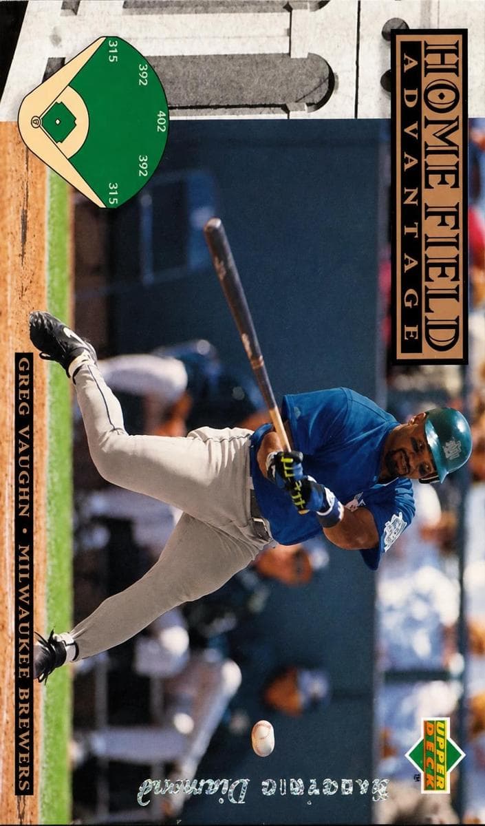 Greg Vaughn 1994 upper-deck Upper Deck
