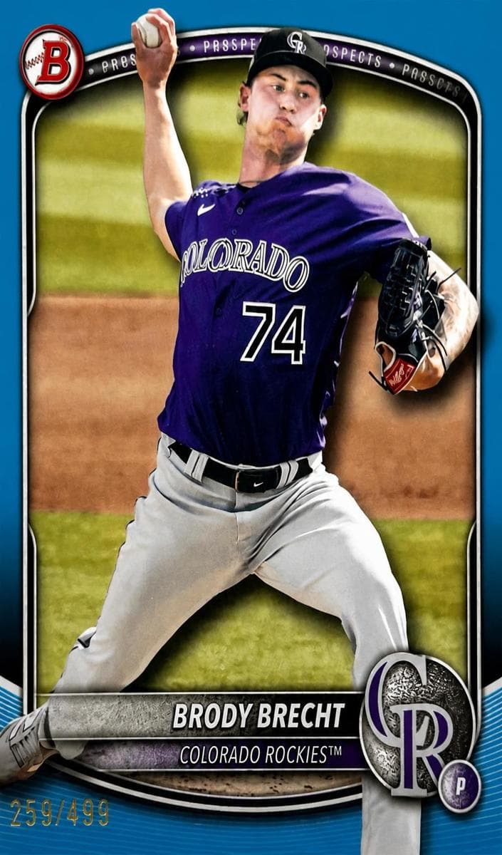 Brody Brecht 2025 bowman Bowman Draft