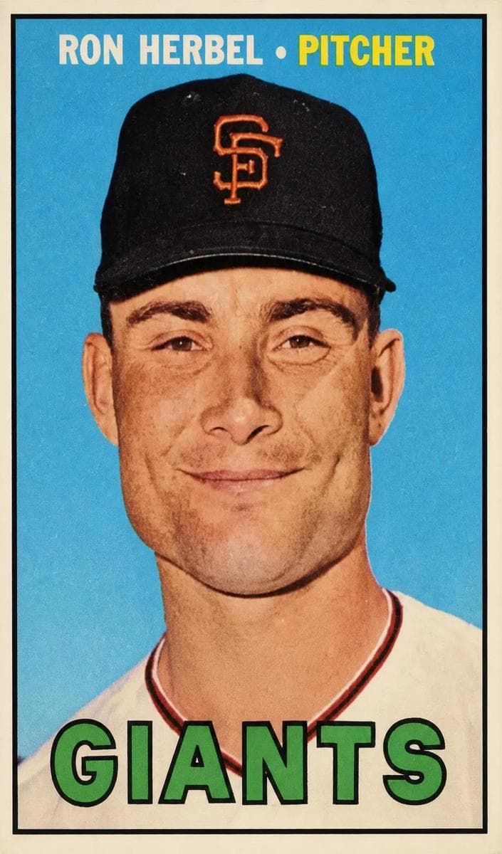Ron Herbel 1967 topps O-Pee-Chee