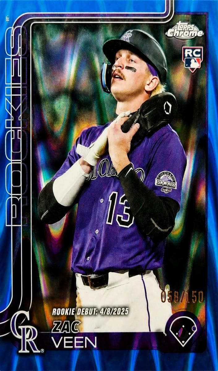 Zac Veen 2025 topps Topps Chrome Update