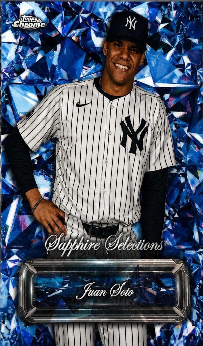 Juan Soto 2024 topps Topps Chrome Update Sapphire Edition