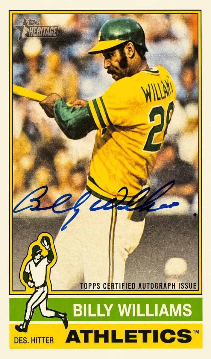 Billy Williams 2025 topps Topps Heritage