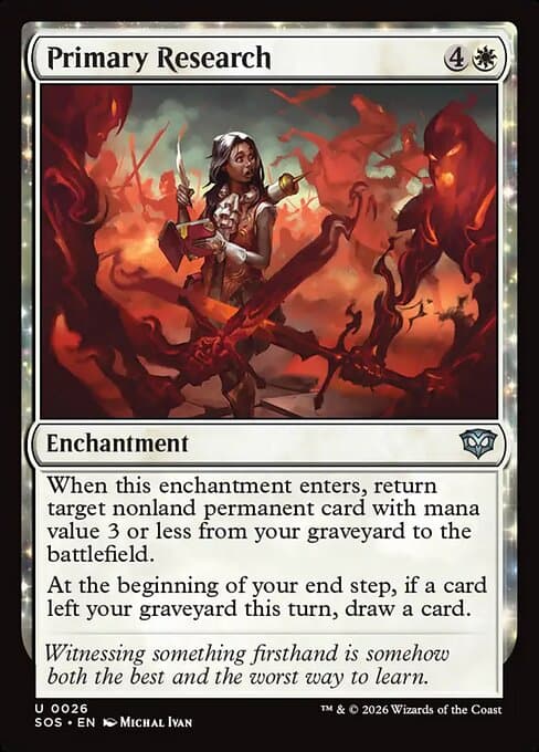 Primary Research 2026 Magic: The Gathering Secrets of Strixhaven