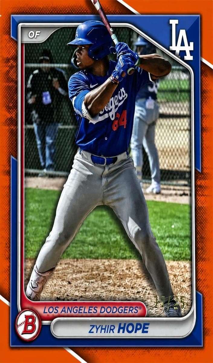 Zyhir Hope 2024 bowman Bowman Draft