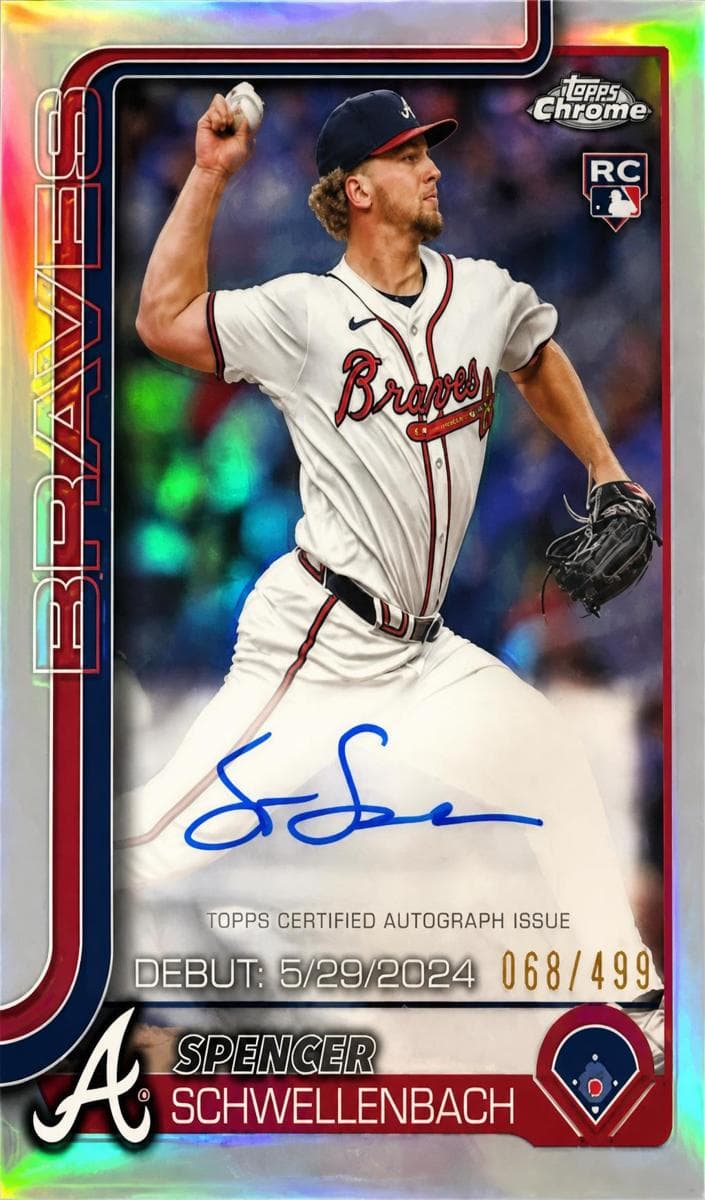 Spencer Schwellenbach 2025 topps Topps Chrome Update