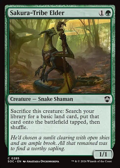 Sakura-Tribe Elder 2022 Magic: The Gathering Commander Legends: Battle for Baldur's Gate