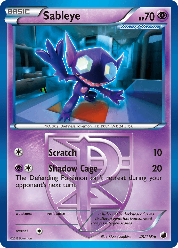 Sableye 2013 Pokemon Plasma Freeze