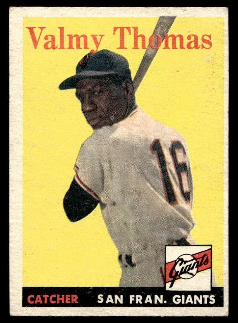 Valmy Thomas 1958 topps Topps