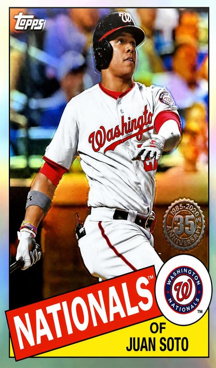 Juan Soto 2020 topps Topps Chrome