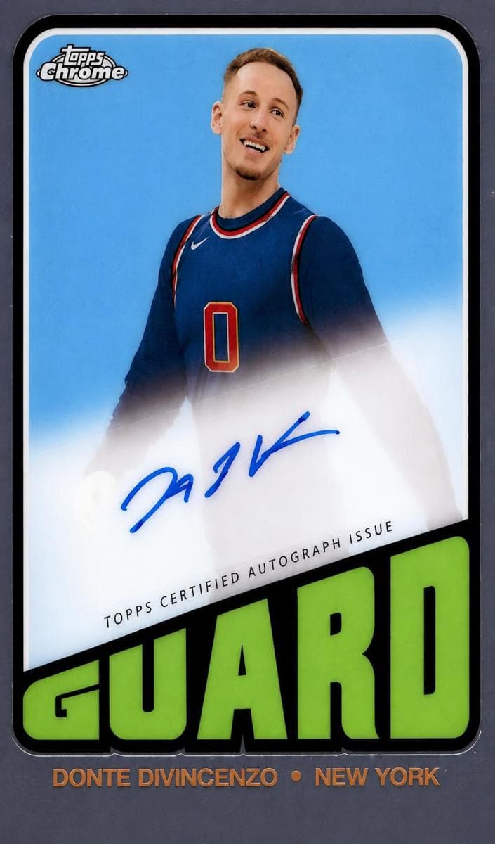 Donte DiVincenzo 2023 topps Topps Chrome Sapphire Edition