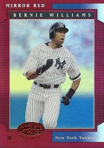 Bernie Williams 2001 leaf Leaf Certified Materials