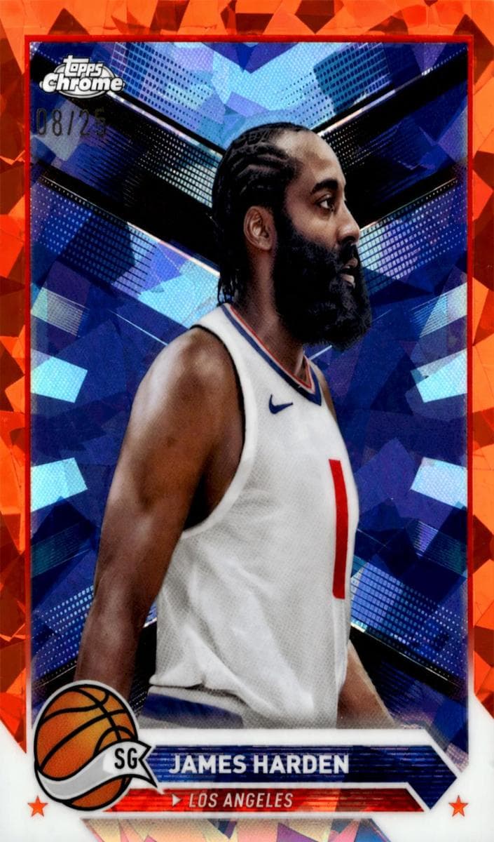 James Harden 2023 topps Topps Chrome Sapphire Edition